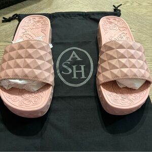 Ash Women's AS-Splash Slide Sandal, Black, 36 M EU (6)